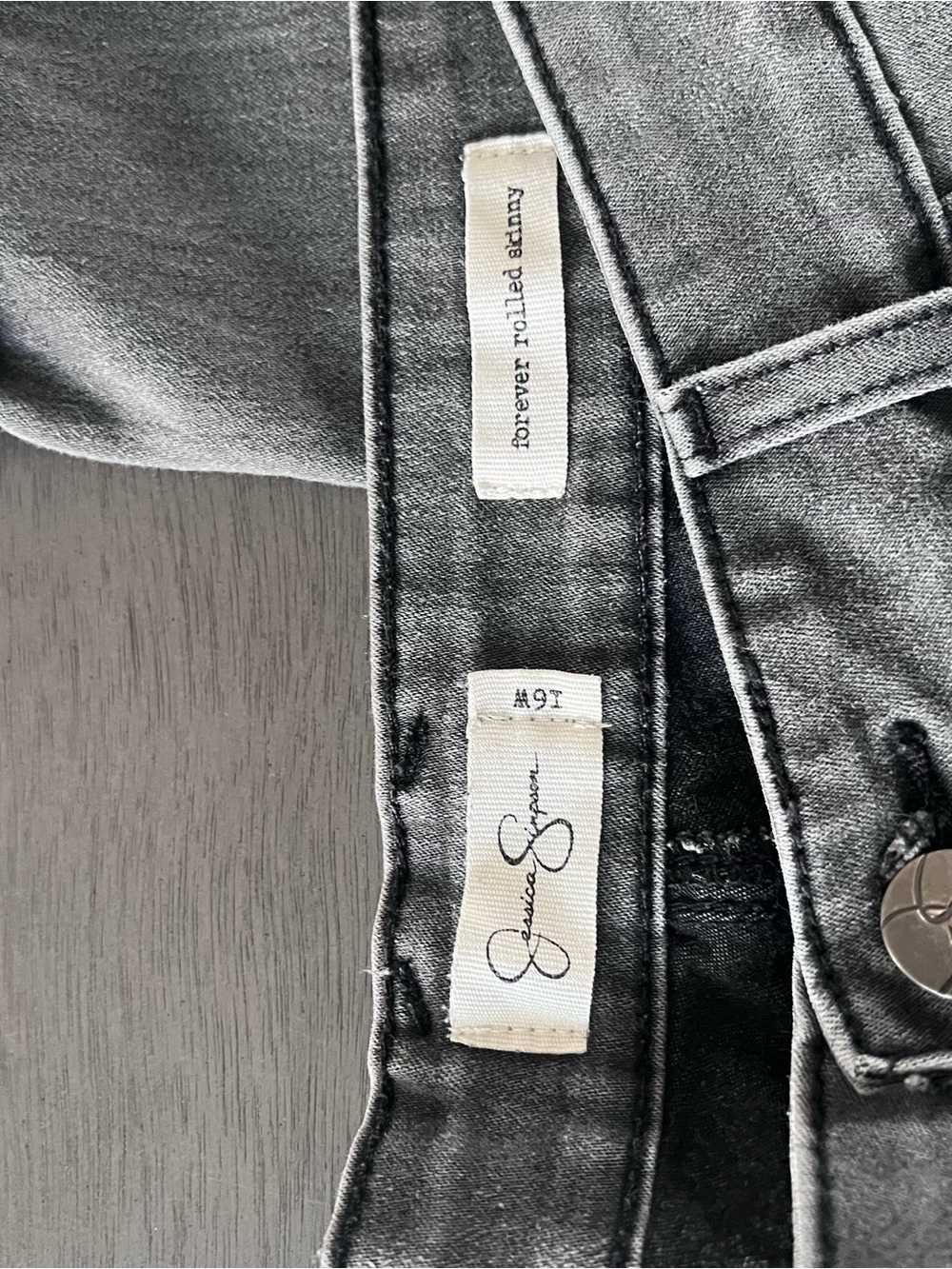 Jessica Simpson Grey Boyfriend Skinny Jeans - Picture 5 of 12